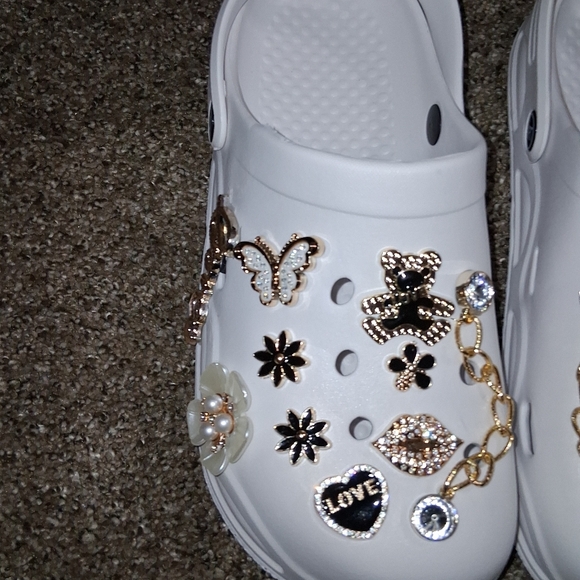 NEW WHITE BLING Imitation Croc - Picture 5 of 15